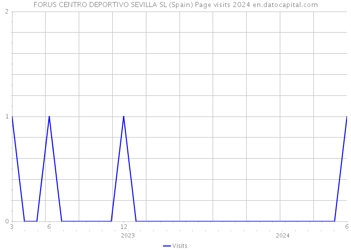 FORUS CENTRO DEPORTIVO SEVILLA SL (Spain) Page visits 2024 