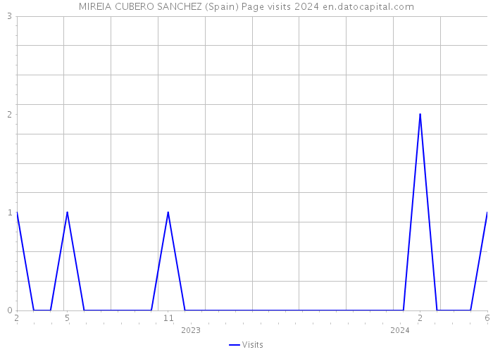 MIREIA CUBERO SANCHEZ (Spain) Page visits 2024 