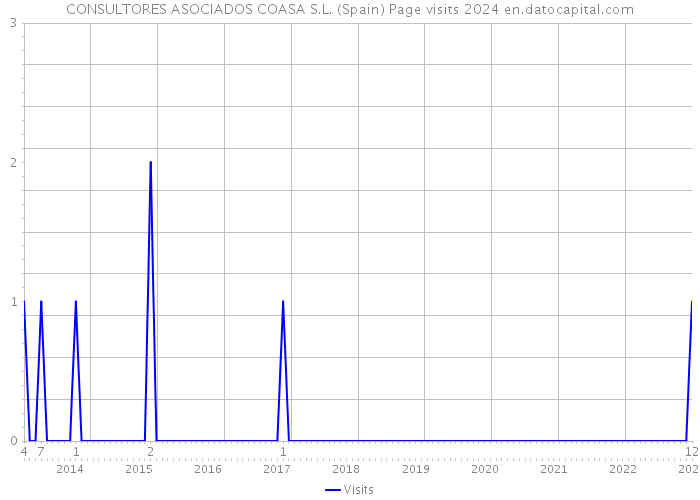 CONSULTORES ASOCIADOS COASA S.L. (Spain) Page visits 2024 