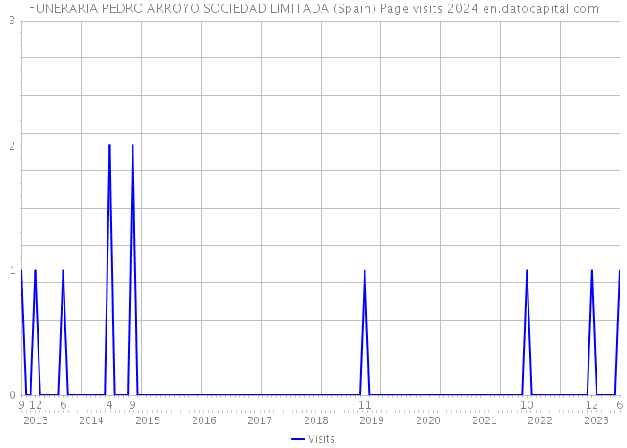 FUNERARIA PEDRO ARROYO SOCIEDAD LIMITADA (Spain) Page visits 2024 