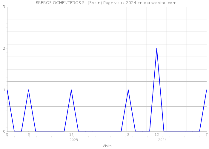 LIBREROS OCHENTEROS SL (Spain) Page visits 2024 