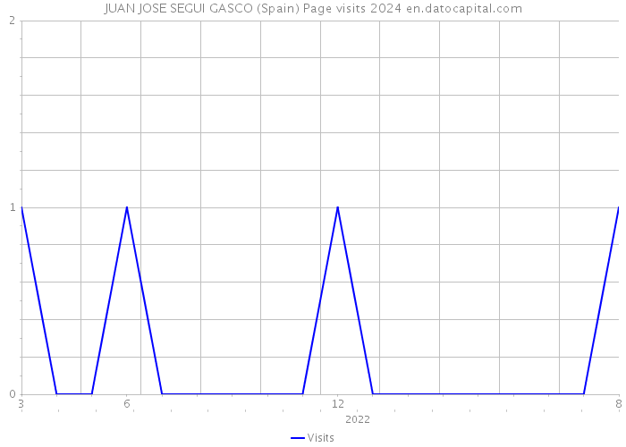 JUAN JOSE SEGUI GASCO (Spain) Page visits 2024 