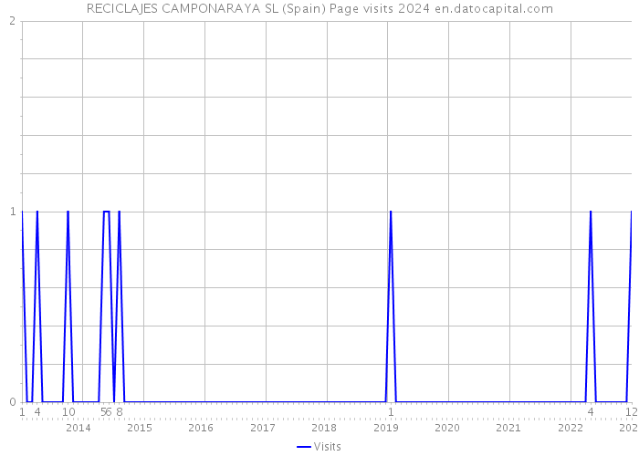 RECICLAJES CAMPONARAYA SL (Spain) Page visits 2024 