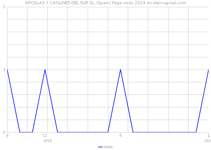 ARCILLAS Y CAOLINES DEL SUR SL. (Spain) Page visits 2024 