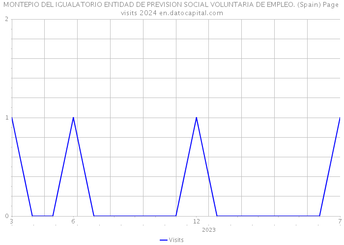 MONTEPIO DEL IGUALATORIO ENTIDAD DE PREVISION SOCIAL VOLUNTARIA DE EMPLEO. (Spain) Page visits 2024 