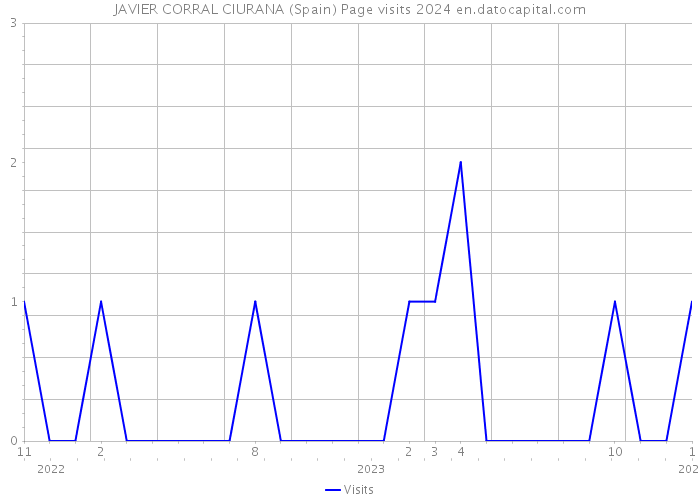JAVIER CORRAL CIURANA (Spain) Page visits 2024 