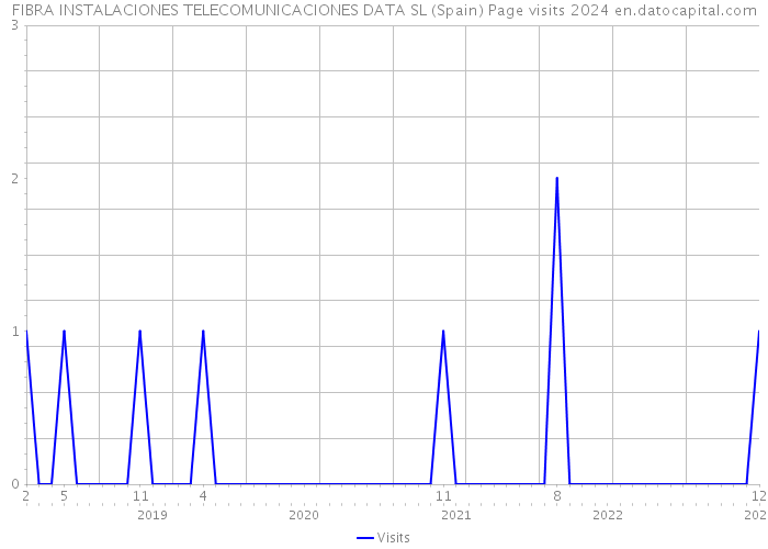 FIBRA INSTALACIONES TELECOMUNICACIONES DATA SL (Spain) Page visits 2024 