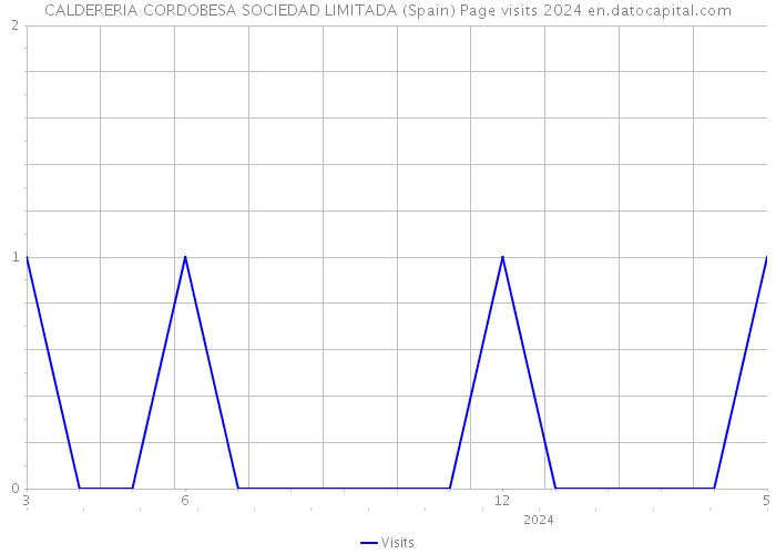 CALDERERIA CORDOBESA SOCIEDAD LIMITADA (Spain) Page visits 2024 
