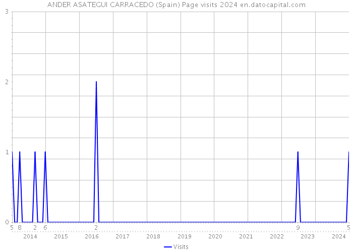 ANDER ASATEGUI CARRACEDO (Spain) Page visits 2024 