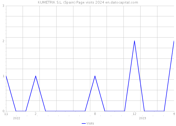 KUMETRIK S.L. (Spain) Page visits 2024 