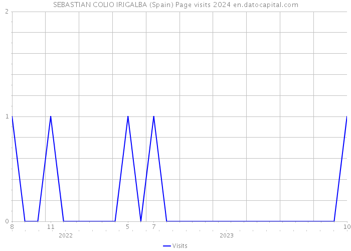 SEBASTIAN COLIO IRIGALBA (Spain) Page visits 2024 