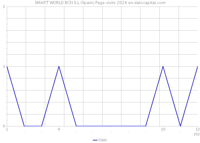 SMART WORLD BCN S.L (Spain) Page visits 2024 