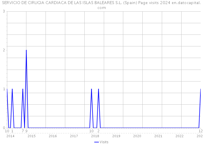 SERVICIO DE CIRUGIA CARDIACA DE LAS ISLAS BALEARES S.L. (Spain) Page visits 2024 