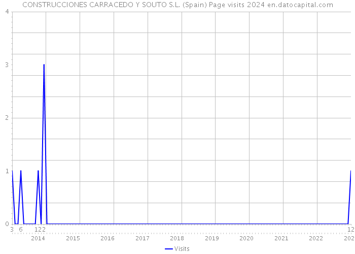 CONSTRUCCIONES CARRACEDO Y SOUTO S.L. (Spain) Page visits 2024 