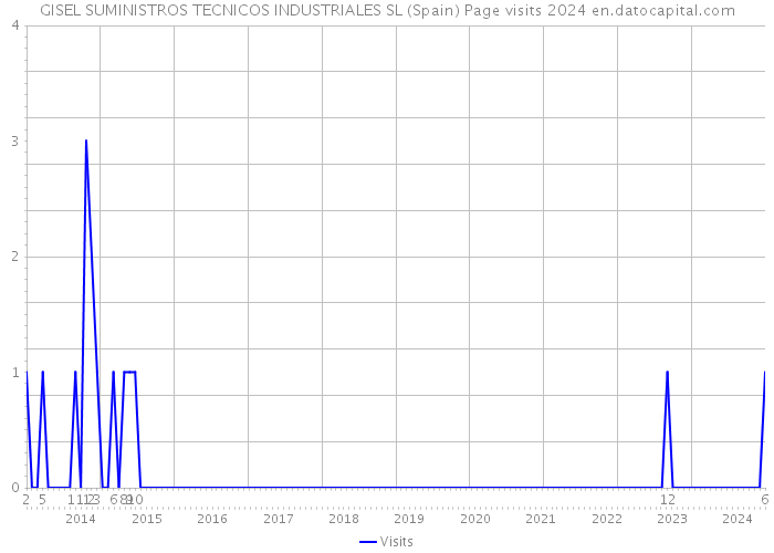 GISEL SUMINISTROS TECNICOS INDUSTRIALES SL (Spain) Page visits 2024 
