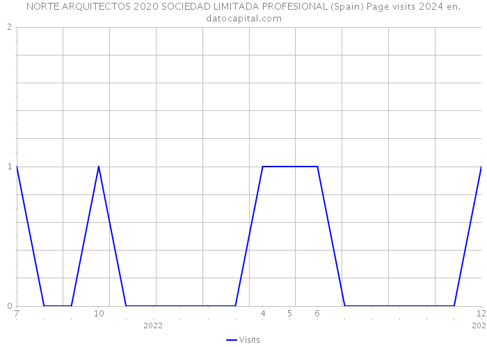 NORTE ARQUITECTOS 2020 SOCIEDAD LIMITADA PROFESIONAL (Spain) Page visits 2024 