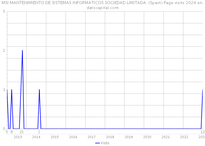 MSI MANTENIMIENTO DE SISTEMAS INFORMATICOS SOCIEDAD LIMITADA. (Spain) Page visits 2024 