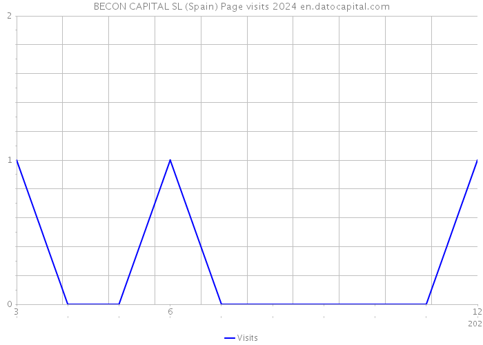 BECON CAPITAL SL (Spain) Page visits 2024 