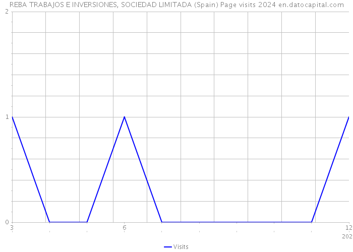 REBA TRABAJOS E INVERSIONES, SOCIEDAD LIMITADA (Spain) Page visits 2024 