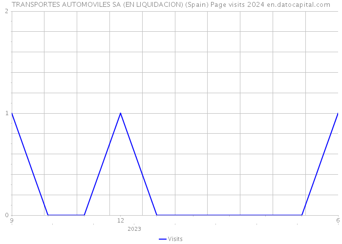 TRANSPORTES AUTOMOVILES SA (EN LIQUIDACION) (Spain) Page visits 2024 