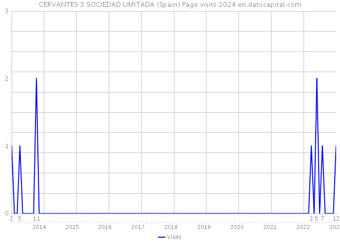 CERVANTES 3 SOCIEDAD LIMITADA (Spain) Page visits 2024 