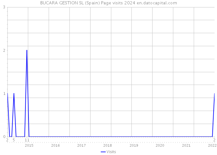 BUCARA GESTION SL (Spain) Page visits 2024 