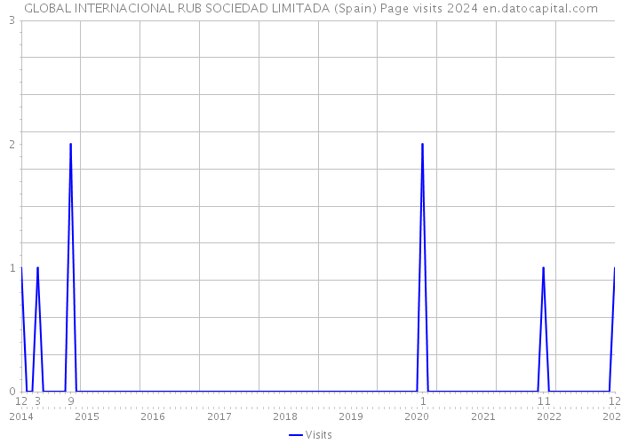 GLOBAL INTERNACIONAL RUB SOCIEDAD LIMITADA (Spain) Page visits 2024 