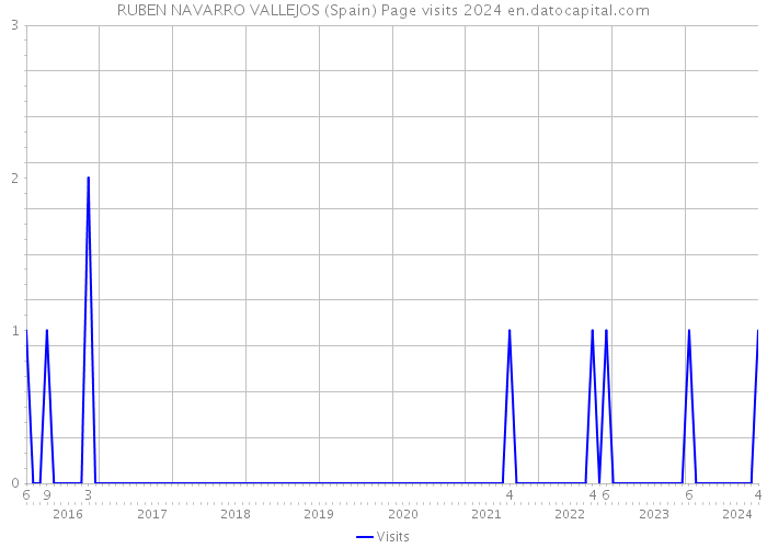 RUBEN NAVARRO VALLEJOS (Spain) Page visits 2024 