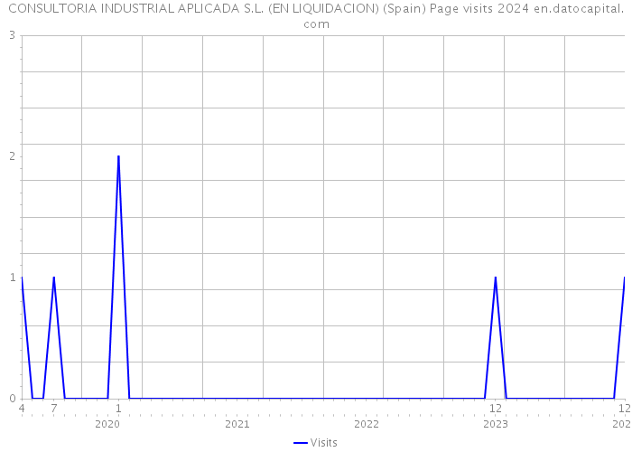 CONSULTORIA INDUSTRIAL APLICADA S.L. (EN LIQUIDACION) (Spain) Page visits 2024 