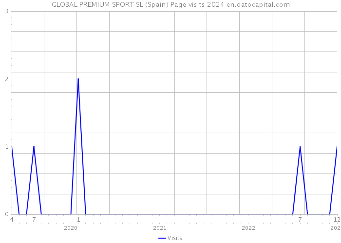 GLOBAL PREMIUM SPORT SL (Spain) Page visits 2024 