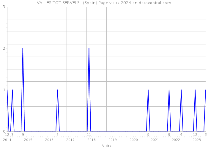 VALLES TOT SERVEI SL (Spain) Page visits 2024 