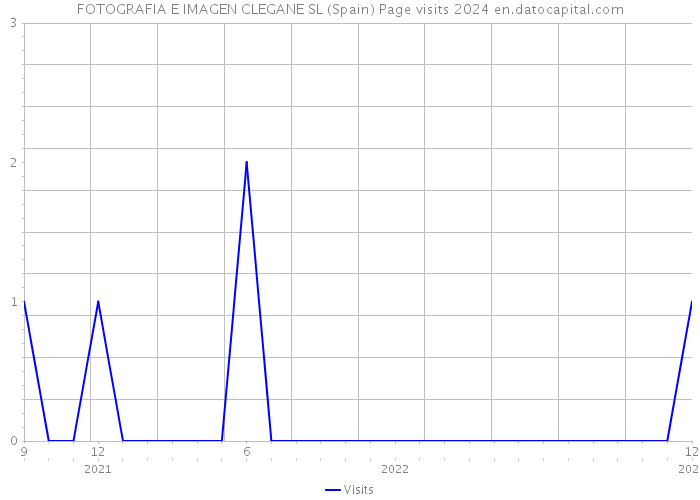 FOTOGRAFIA E IMAGEN CLEGANE SL (Spain) Page visits 2024 