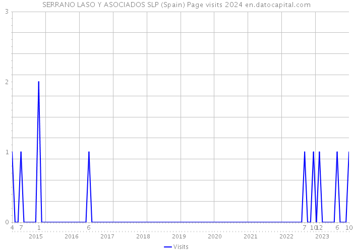 SERRANO LASO Y ASOCIADOS SLP (Spain) Page visits 2024 