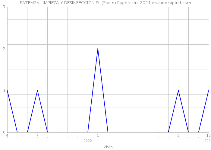 PATEMSA LIMPIEZA Y DESINFECCION SL (Spain) Page visits 2024 