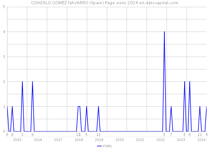 GONZALO GOMEZ NAVARRO (Spain) Page visits 2024 