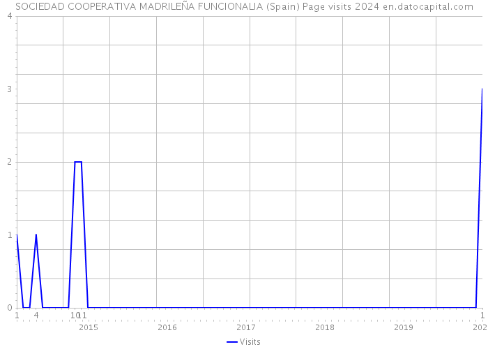 SOCIEDAD COOPERATIVA MADRILEÑA FUNCIONALIA (Spain) Page visits 2024 