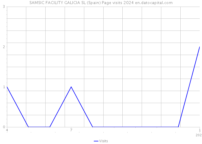 SAMSIC FACILITY GALICIA SL (Spain) Page visits 2024 