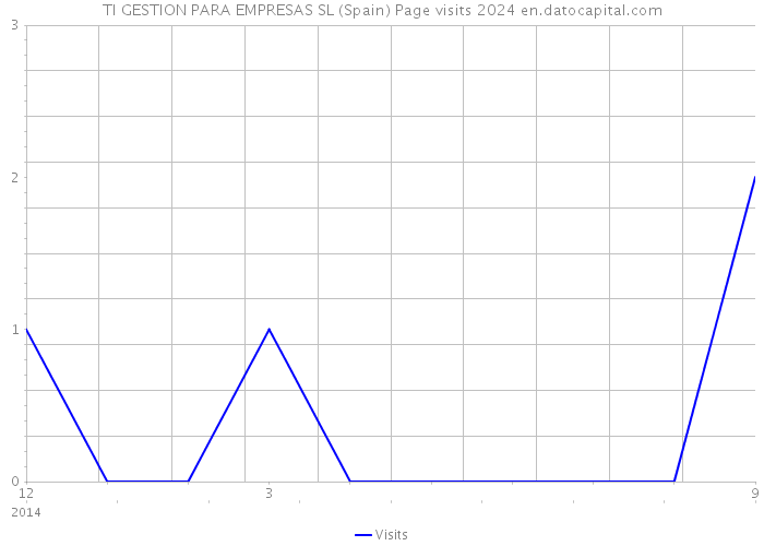 TI GESTION PARA EMPRESAS SL (Spain) Page visits 2024 