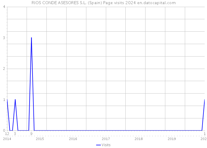 RIOS CONDE ASESORES S.L. (Spain) Page visits 2024 