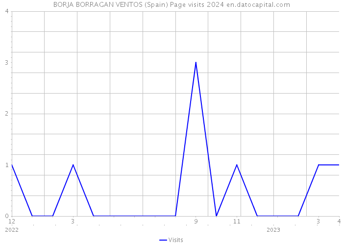 BORJA BORRAGAN VENTOS (Spain) Page visits 2024 