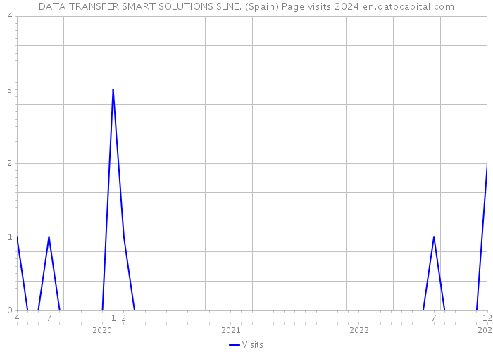 DATA TRANSFER SMART SOLUTIONS SLNE. (Spain) Page visits 2024 