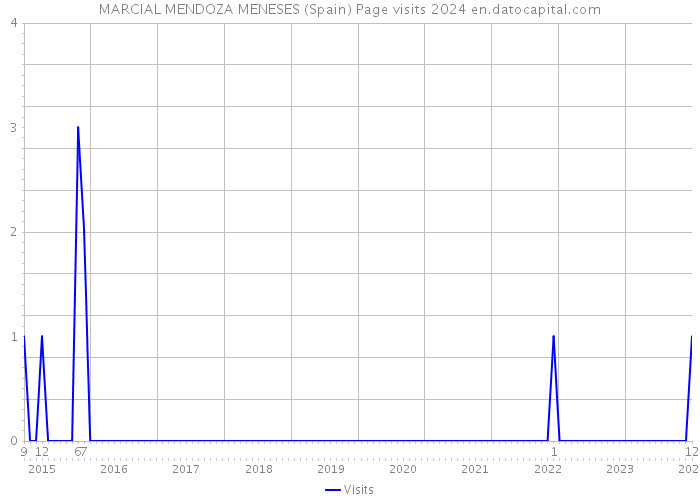 MARCIAL MENDOZA MENESES (Spain) Page visits 2024 
