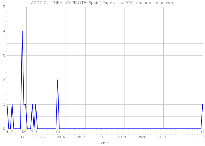 ASOC CULTURAL CAPIROTE (Spain) Page visits 2024 