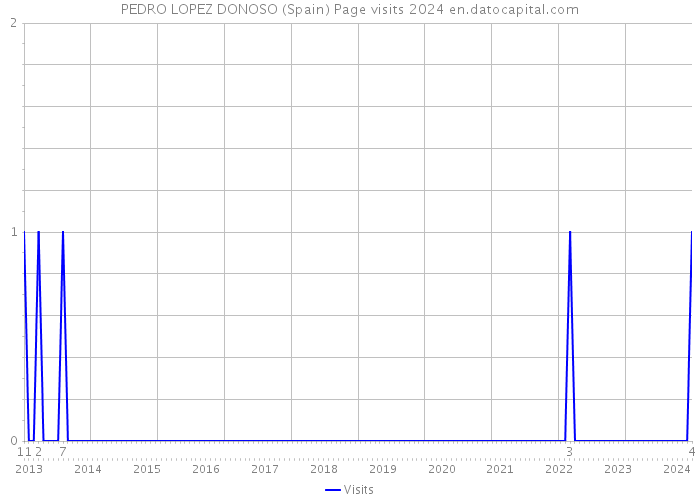 PEDRO LOPEZ DONOSO (Spain) Page visits 2024 