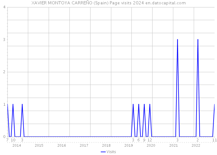XAVIER MONTOYA CARREÑO (Spain) Page visits 2024 