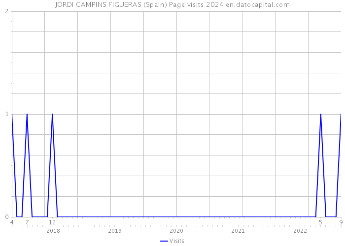 JORDI CAMPINS FIGUERAS (Spain) Page visits 2024 