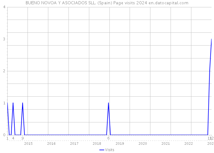 BUENO NOVOA Y ASOCIADOS SLL. (Spain) Page visits 2024 