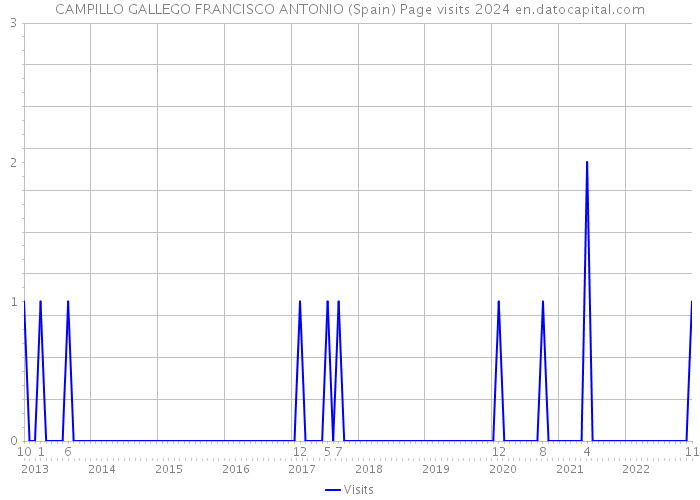 CAMPILLO GALLEGO FRANCISCO ANTONIO (Spain) Page visits 2024 