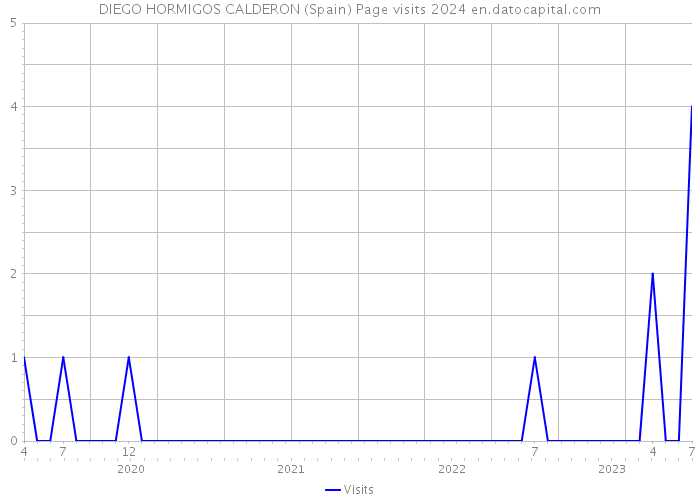 DIEGO HORMIGOS CALDERON (Spain) Page visits 2024 