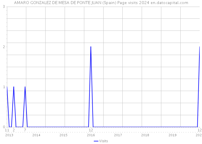 AMARO GONZALEZ DE MESA DE PONTE JUAN (Spain) Page visits 2024 